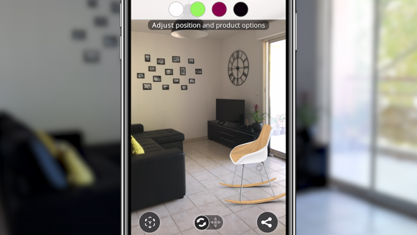 Try out products in Augmented Reality